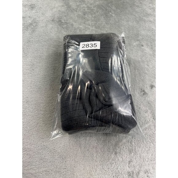 Abercrombie & Fitch Mens Large Grey Ribbed Knit Sweater Y2K RN 54867 Ribbed - Picture 9 of 9